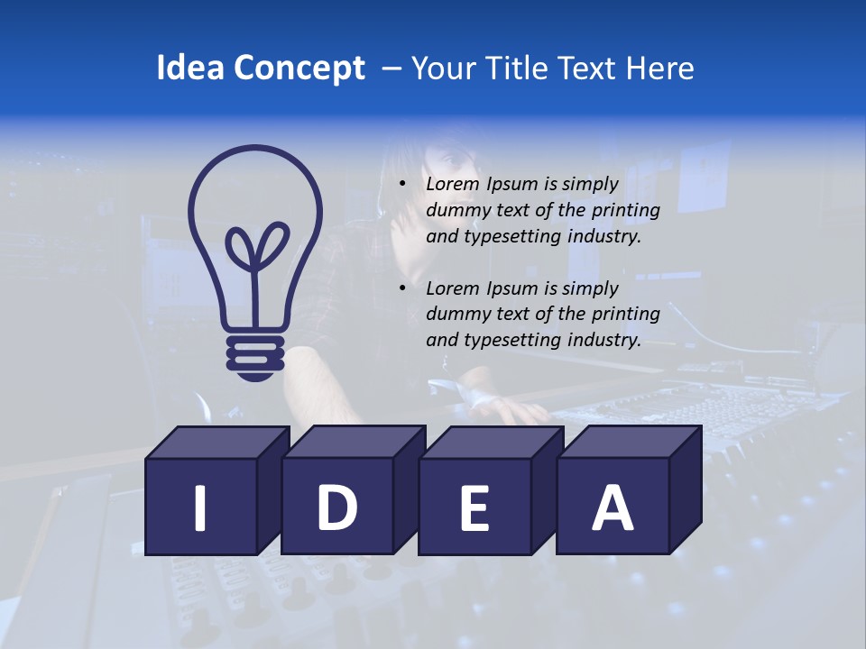 Working Post Production White PowerPoint Template