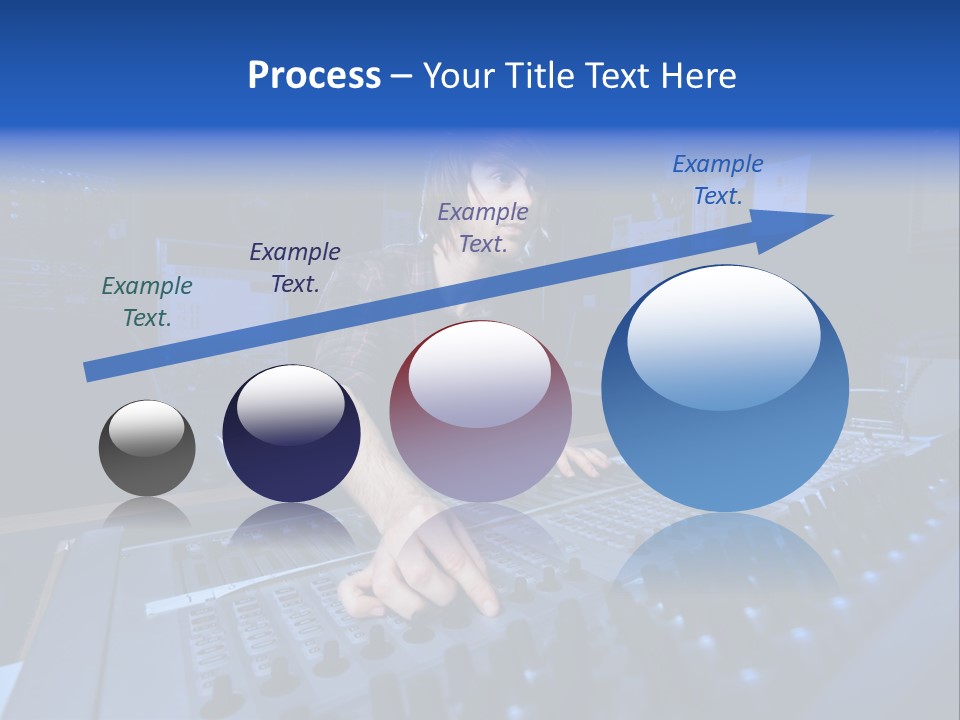 Working Post Production White PowerPoint Template