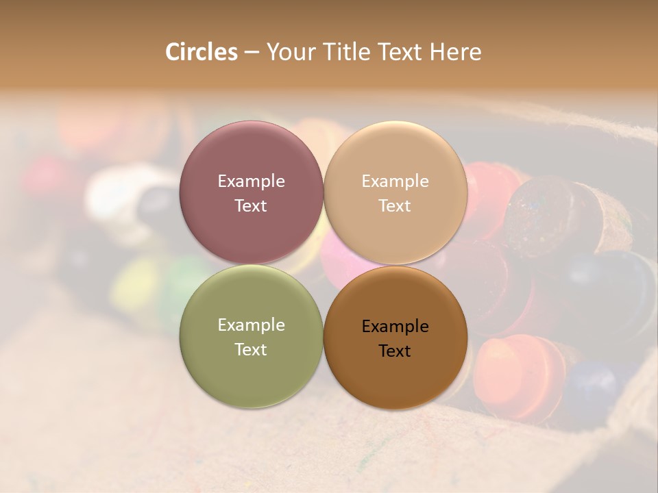 Orange Graphics White PowerPoint Template