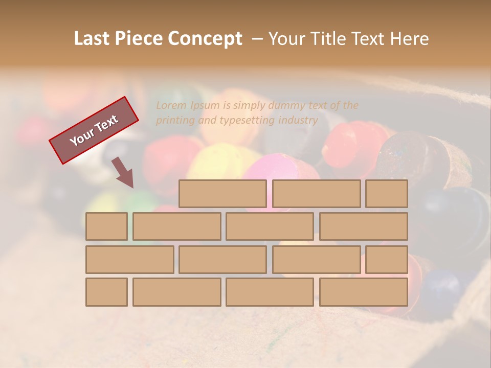 Orange Graphics White PowerPoint Template