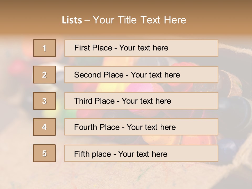 Orange Graphics White PowerPoint Template