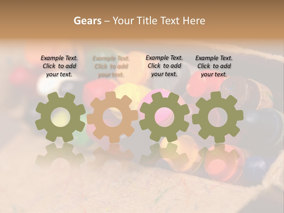 Orange Graphics White PowerPoint Template