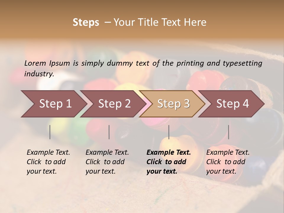 Orange Graphics White PowerPoint Template