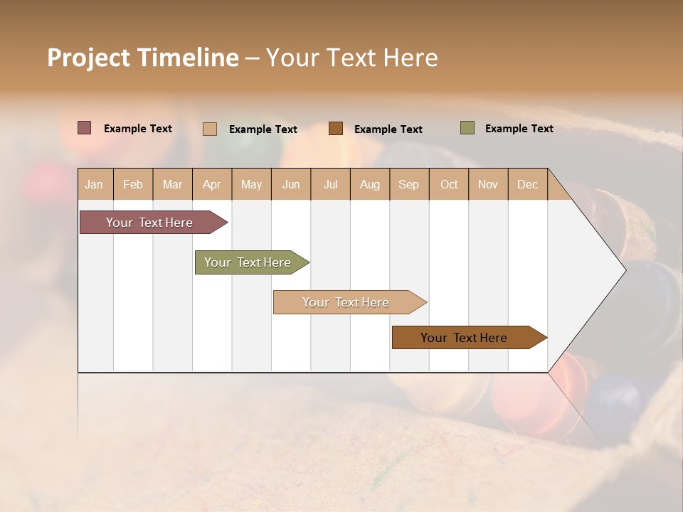 Orange Graphics White PowerPoint Template