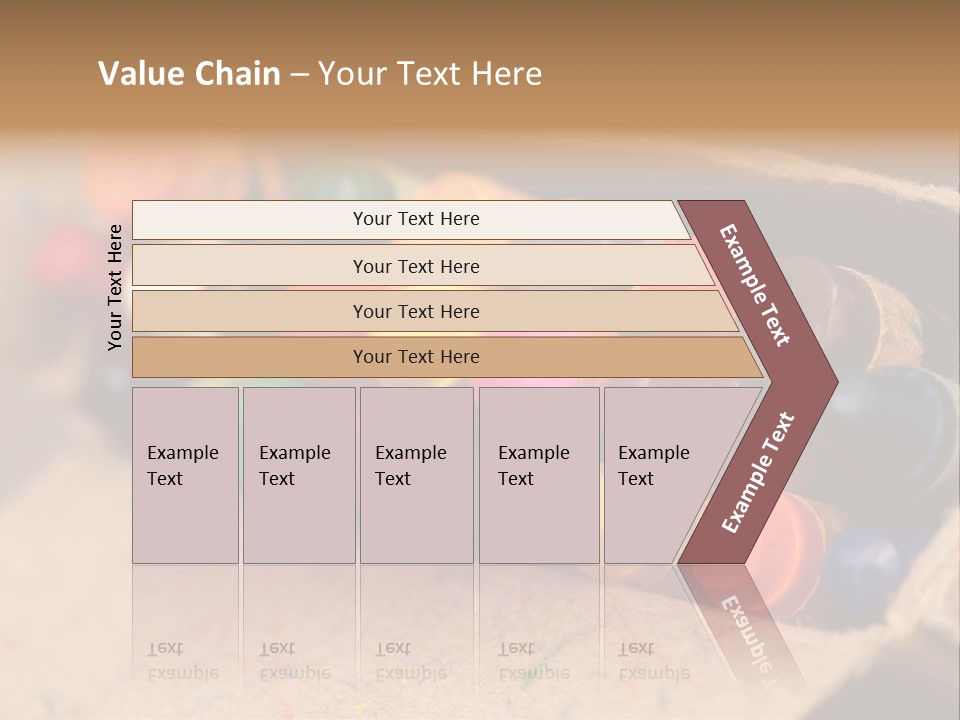 Orange Graphics White PowerPoint Template