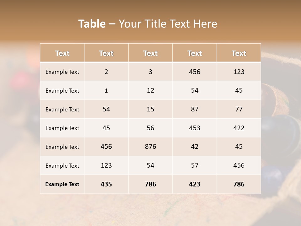 Orange Graphics White PowerPoint Template