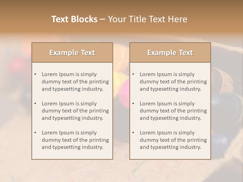 Orange Graphics White PowerPoint Template