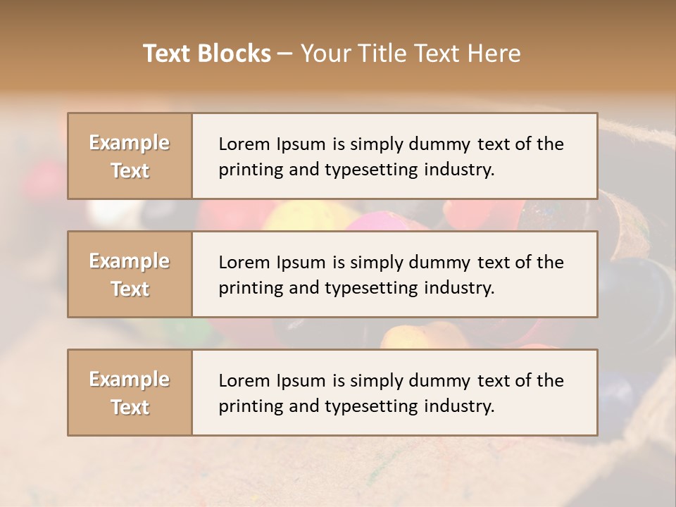Orange Graphics White PowerPoint Template