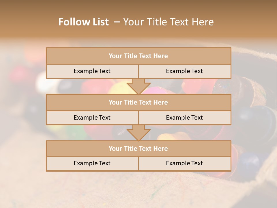 Orange Graphics White PowerPoint Template