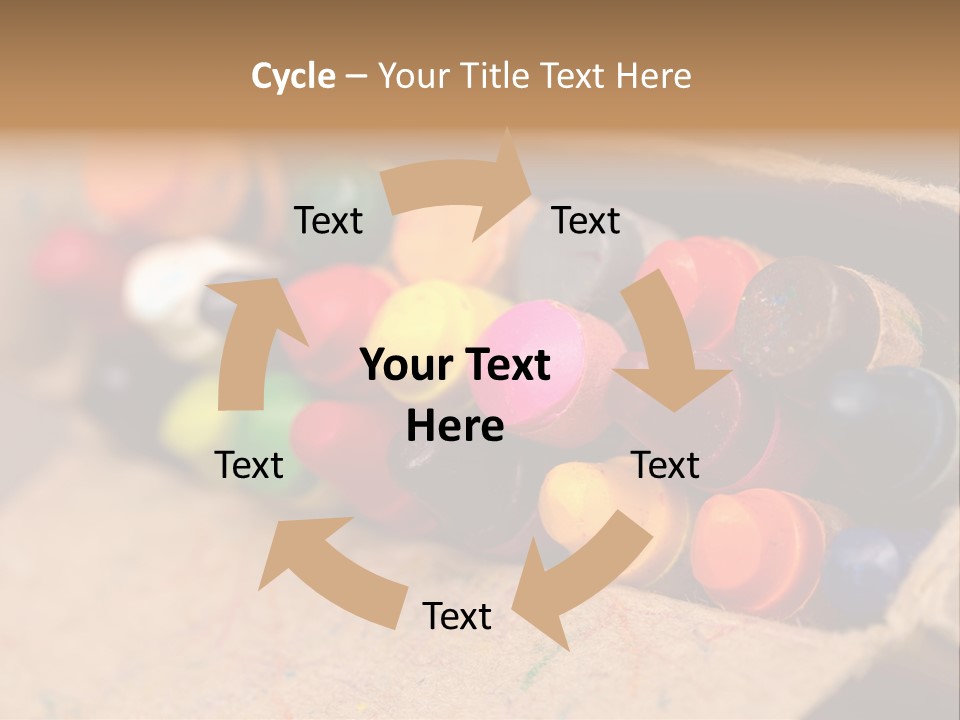 Orange Graphics White PowerPoint Template