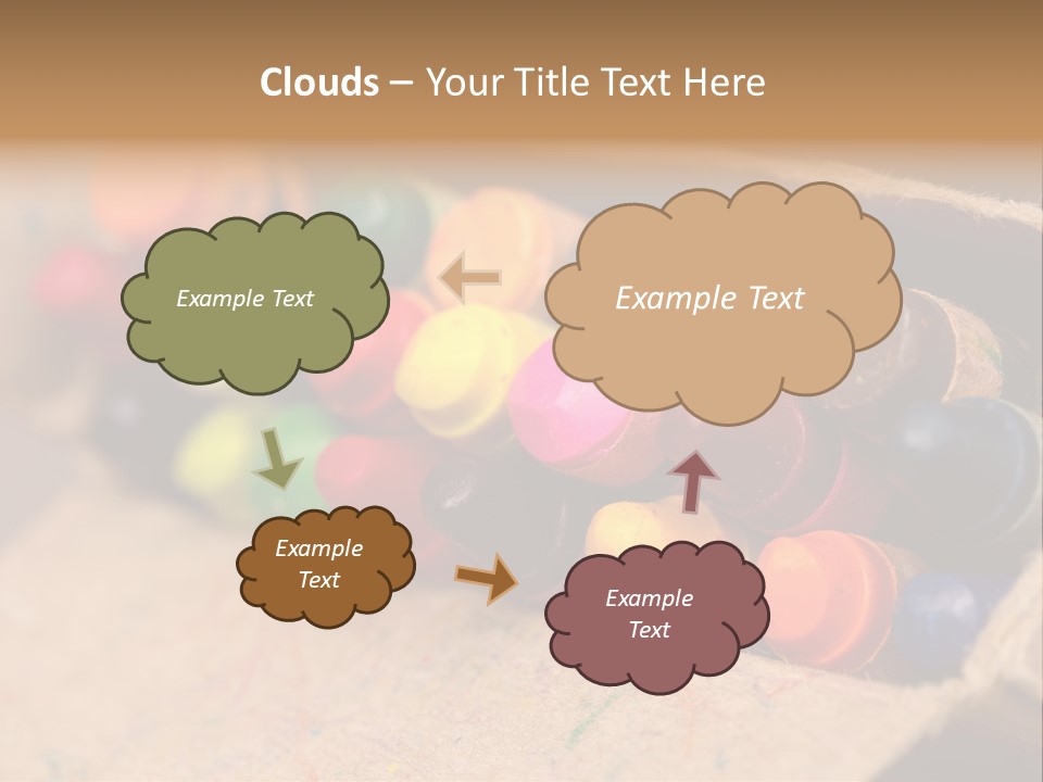 Orange Graphics White PowerPoint Template