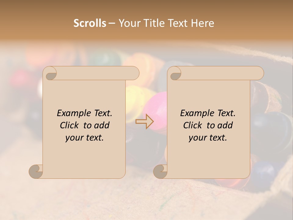 Orange Graphics White PowerPoint Template