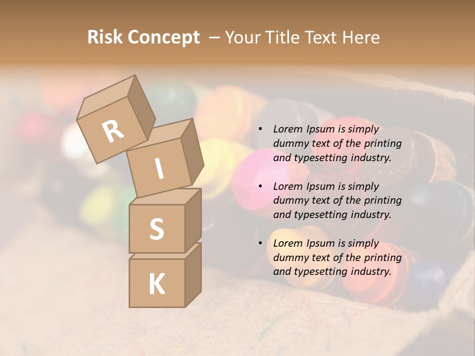 Orange Graphics White PowerPoint Template