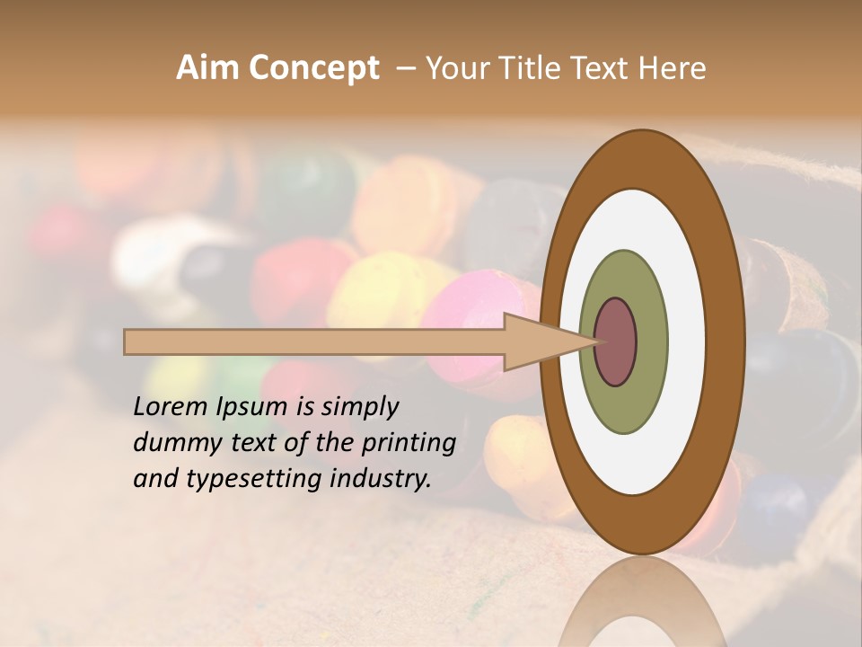 Orange Graphics White PowerPoint Template