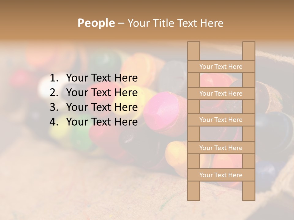 Orange Graphics White PowerPoint Template
