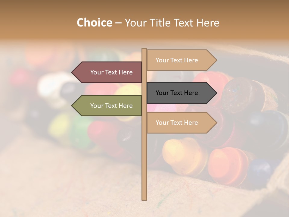 Orange Graphics White PowerPoint Template