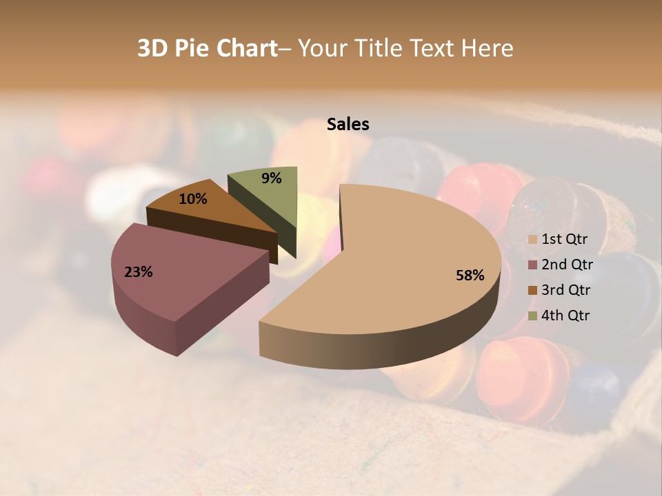 Orange Graphics White PowerPoint Template