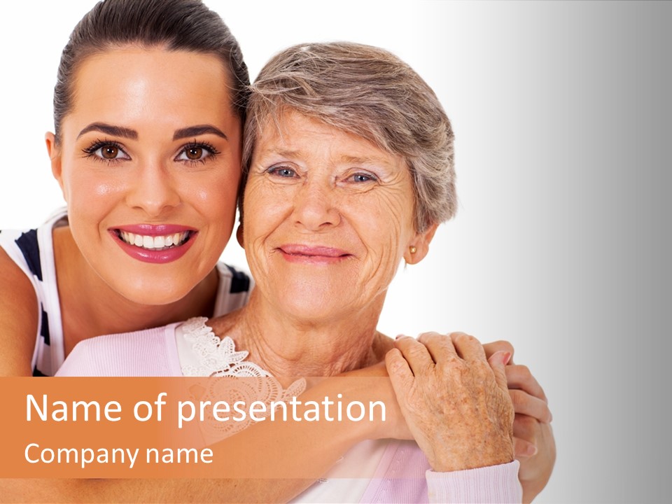 Female Cute Portrait PowerPoint Template