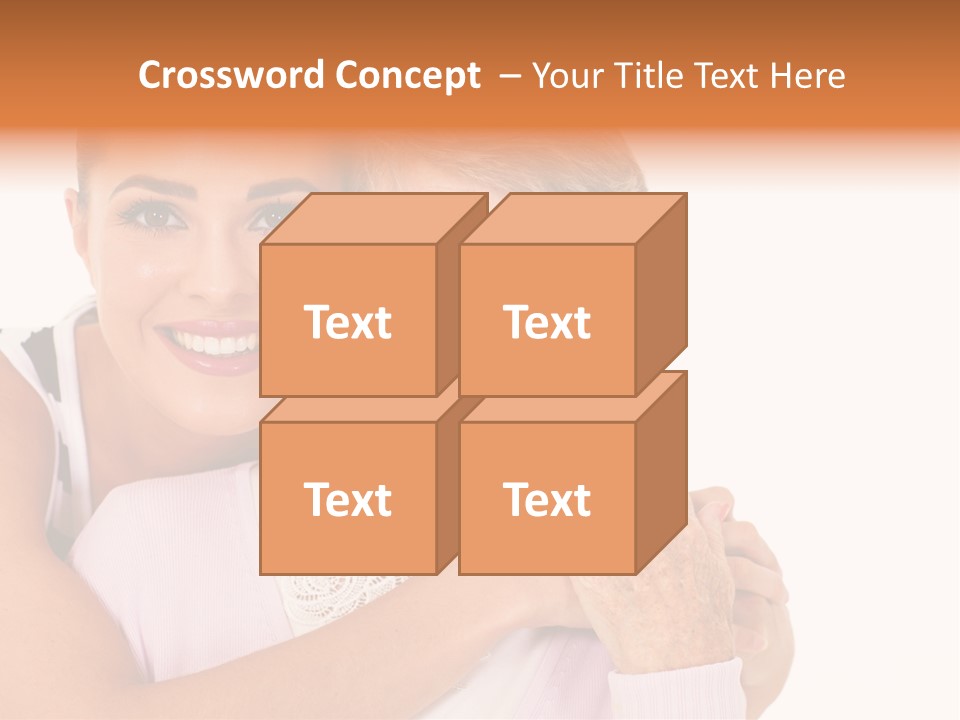 Female Cute Portrait PowerPoint Template