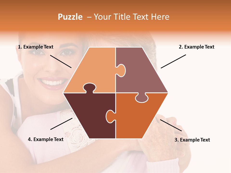 Female Cute Portrait PowerPoint Template