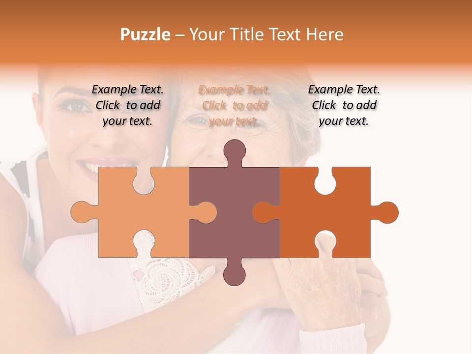 Female Cute Portrait PowerPoint Template