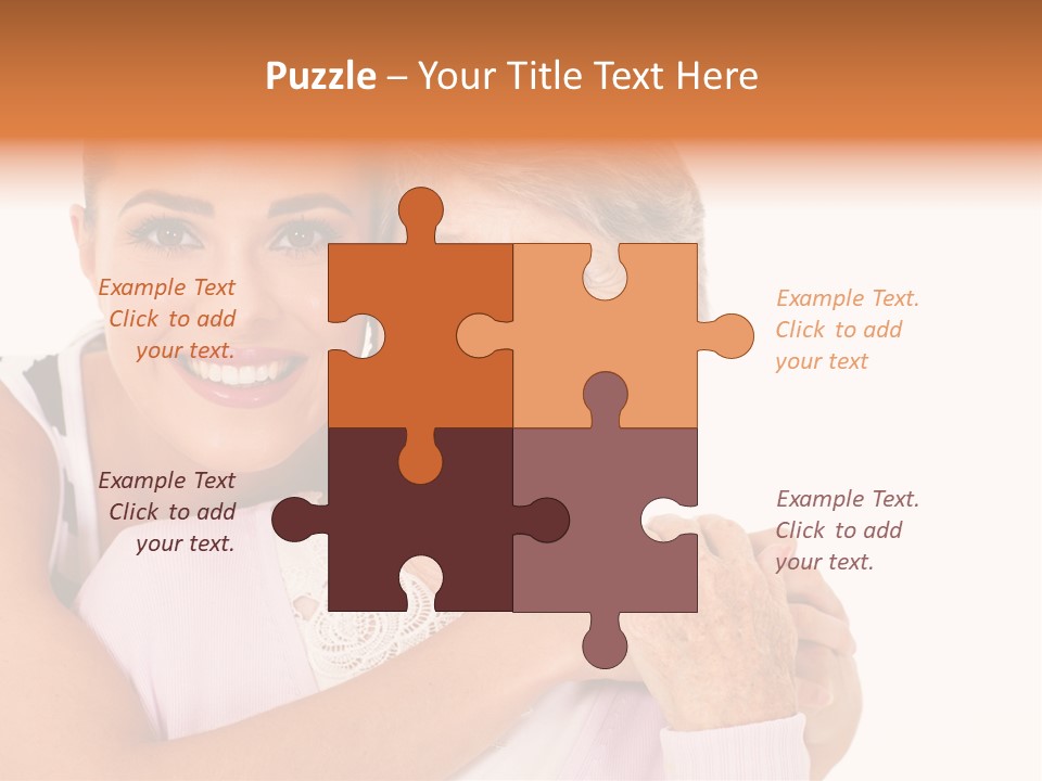 Female Cute Portrait PowerPoint Template