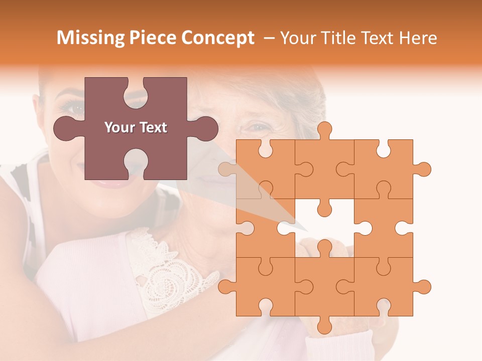 Female Cute Portrait PowerPoint Template