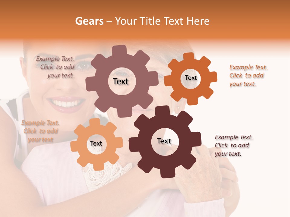 Female Cute Portrait PowerPoint Template