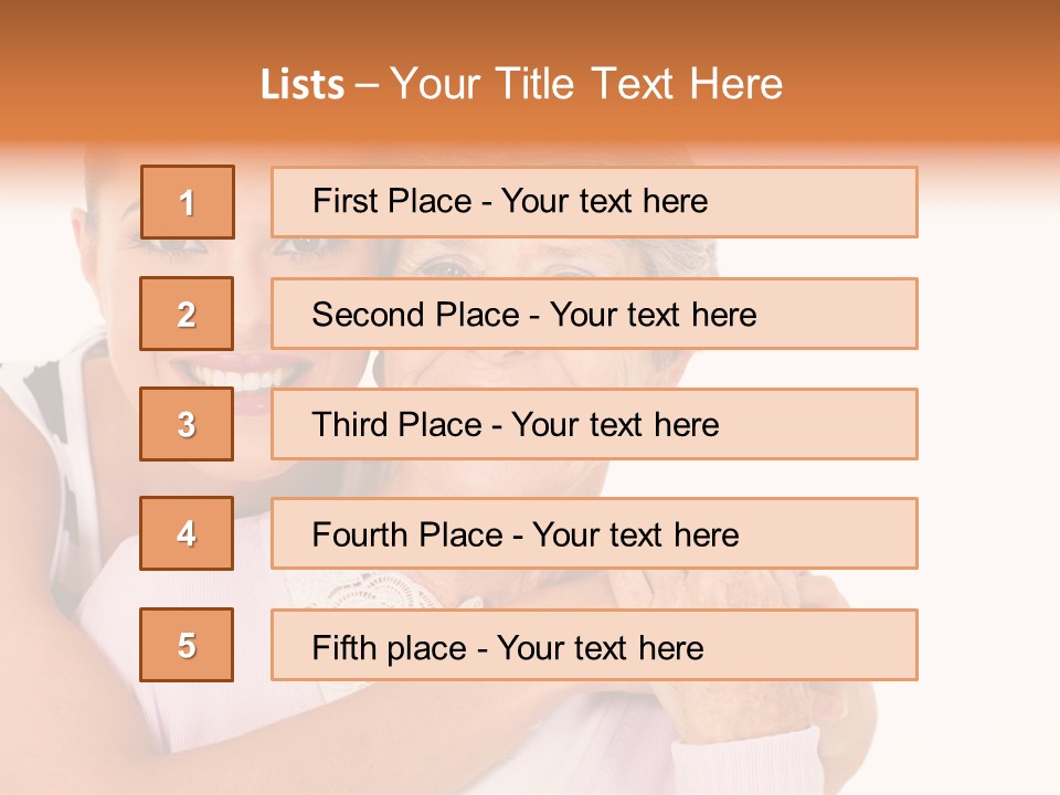 Female Cute Portrait PowerPoint Template