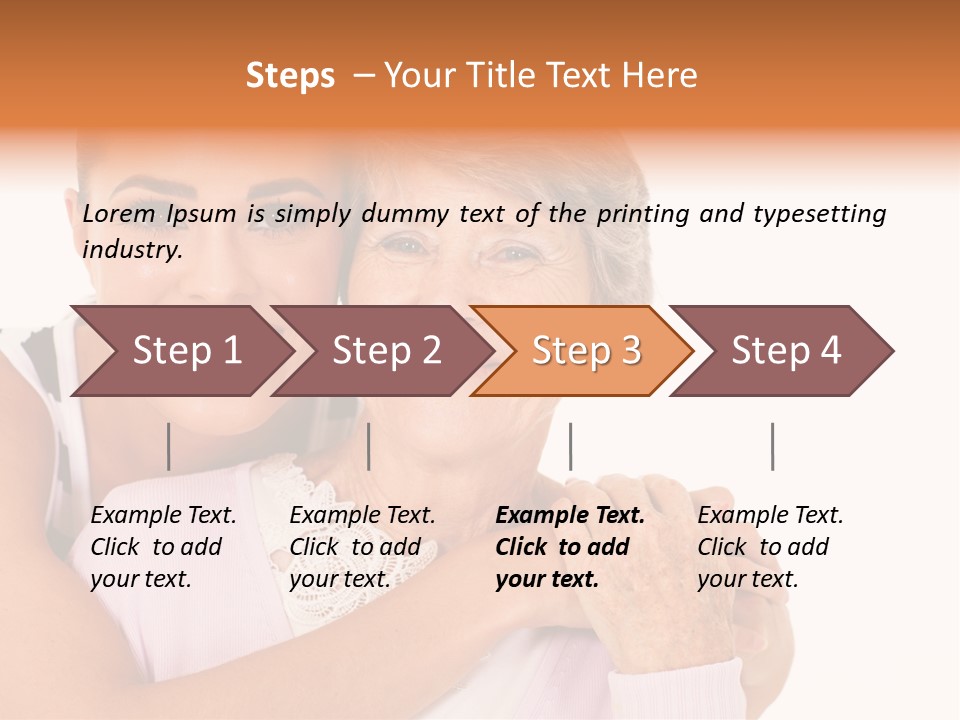 Female Cute Portrait PowerPoint Template