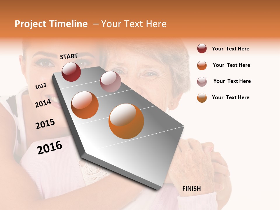 Female Cute Portrait PowerPoint Template