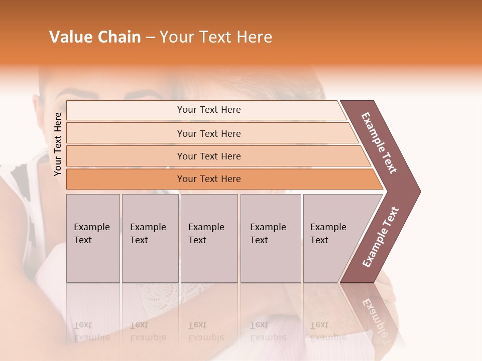 Female Cute Portrait PowerPoint Template