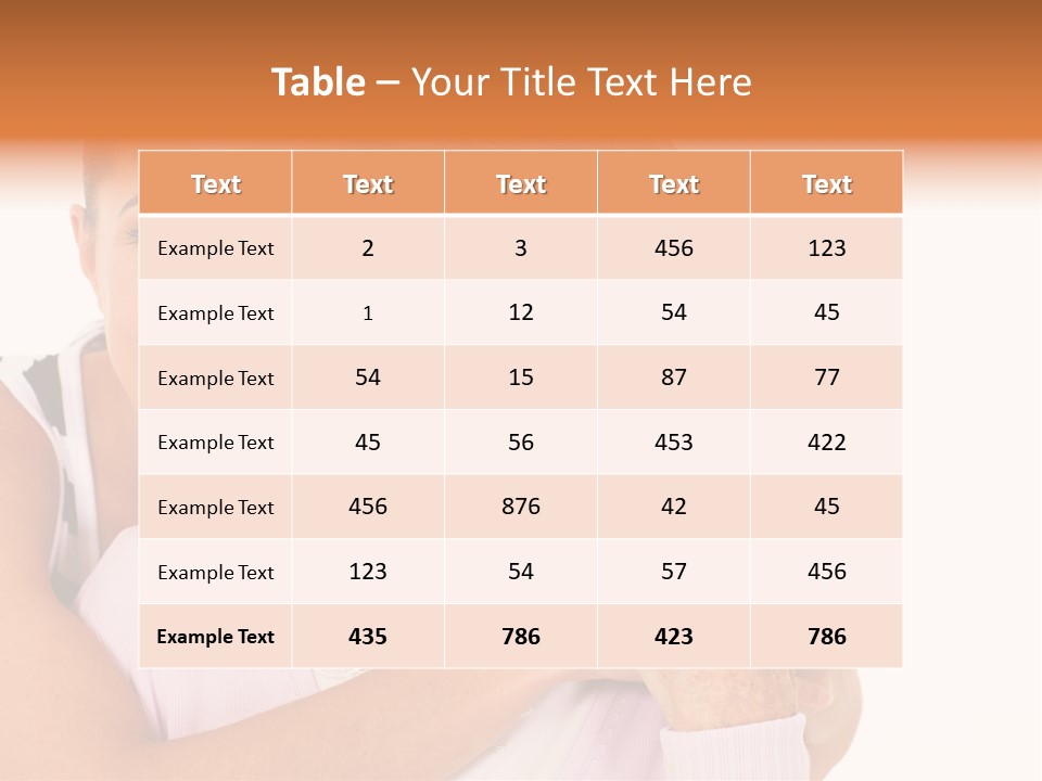 Female Cute Portrait PowerPoint Template