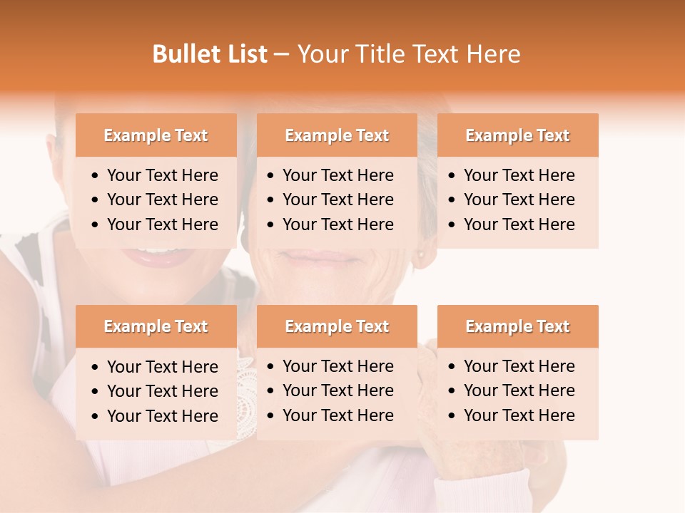 Female Cute Portrait PowerPoint Template