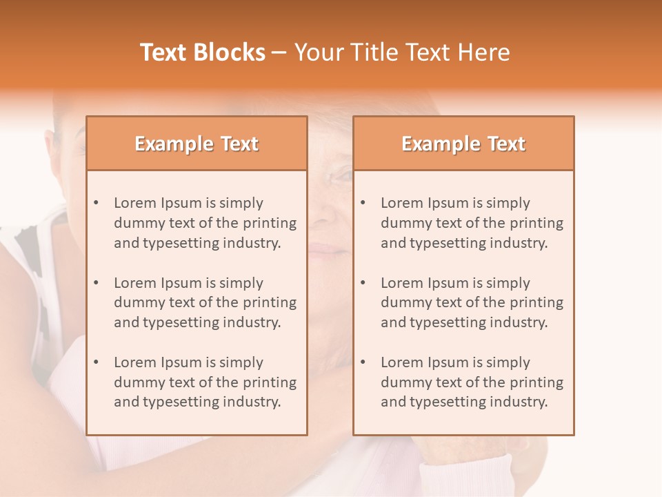 Female Cute Portrait PowerPoint Template