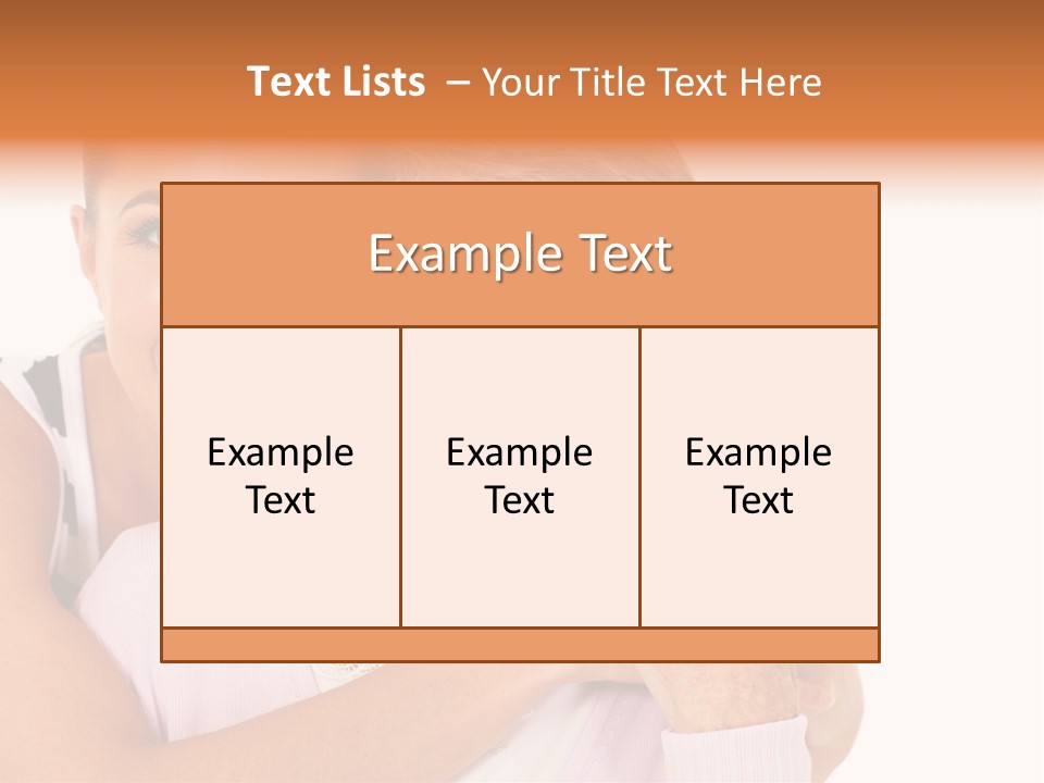 Female Cute Portrait PowerPoint Template