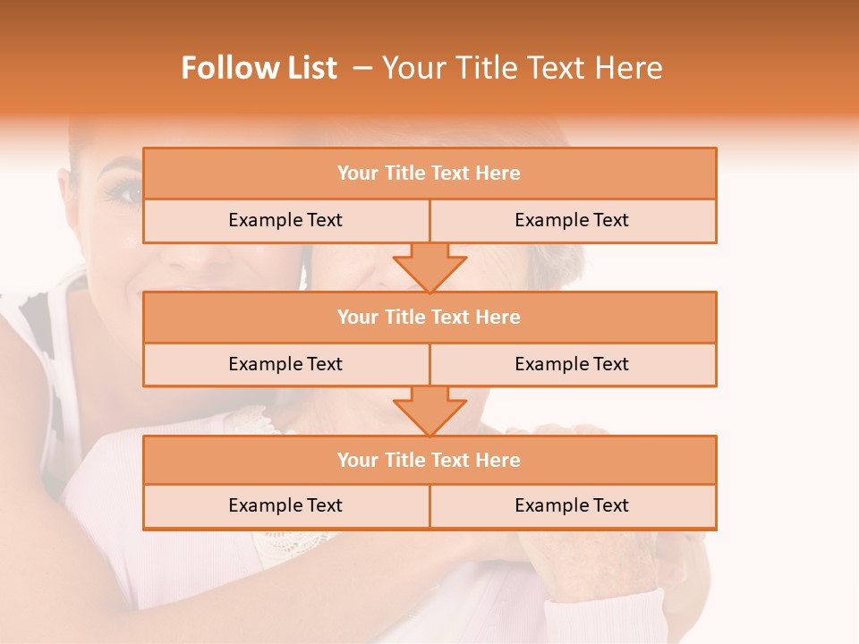 Female Cute Portrait PowerPoint Template