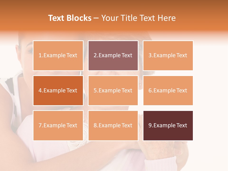 Female Cute Portrait PowerPoint Template