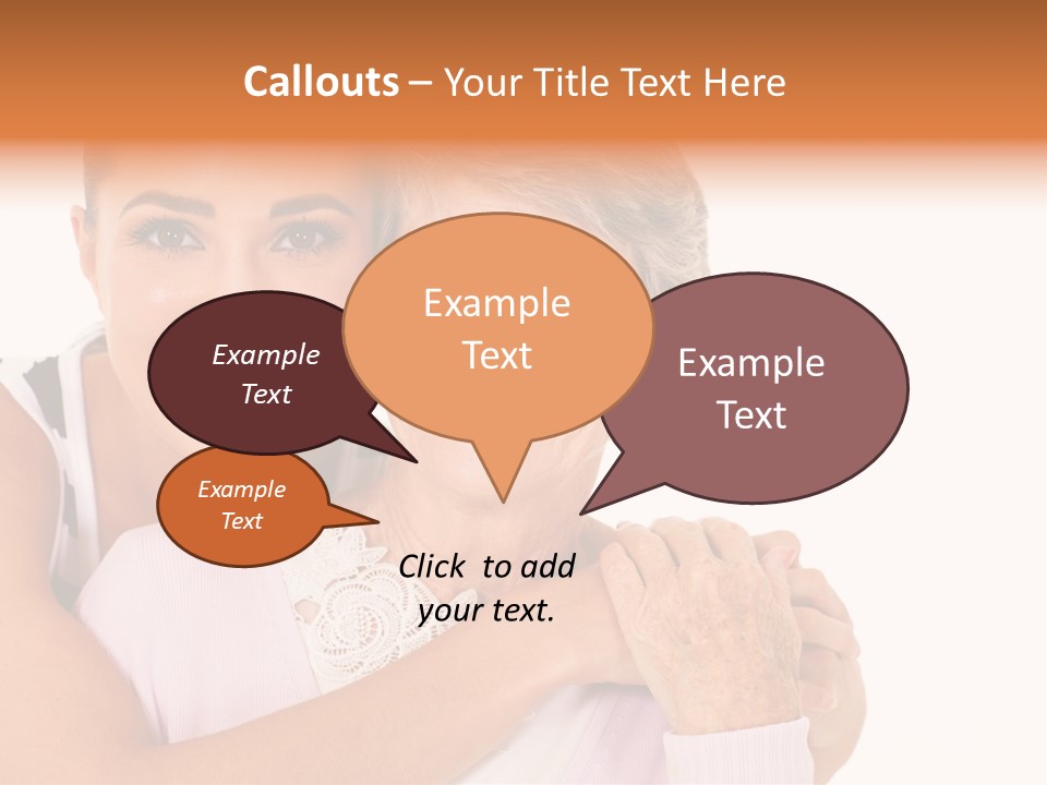 Female Cute Portrait PowerPoint Template