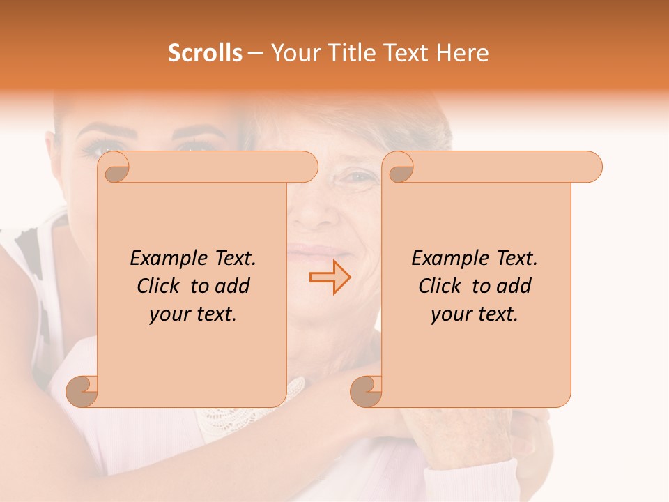 Female Cute Portrait PowerPoint Template