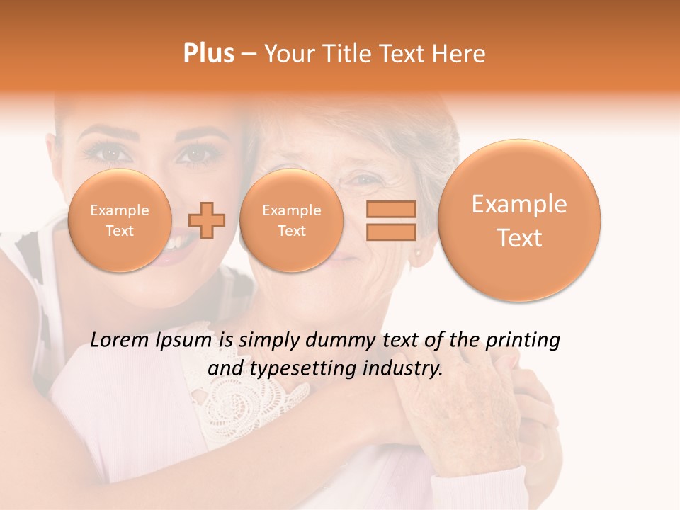 Female Cute Portrait PowerPoint Template