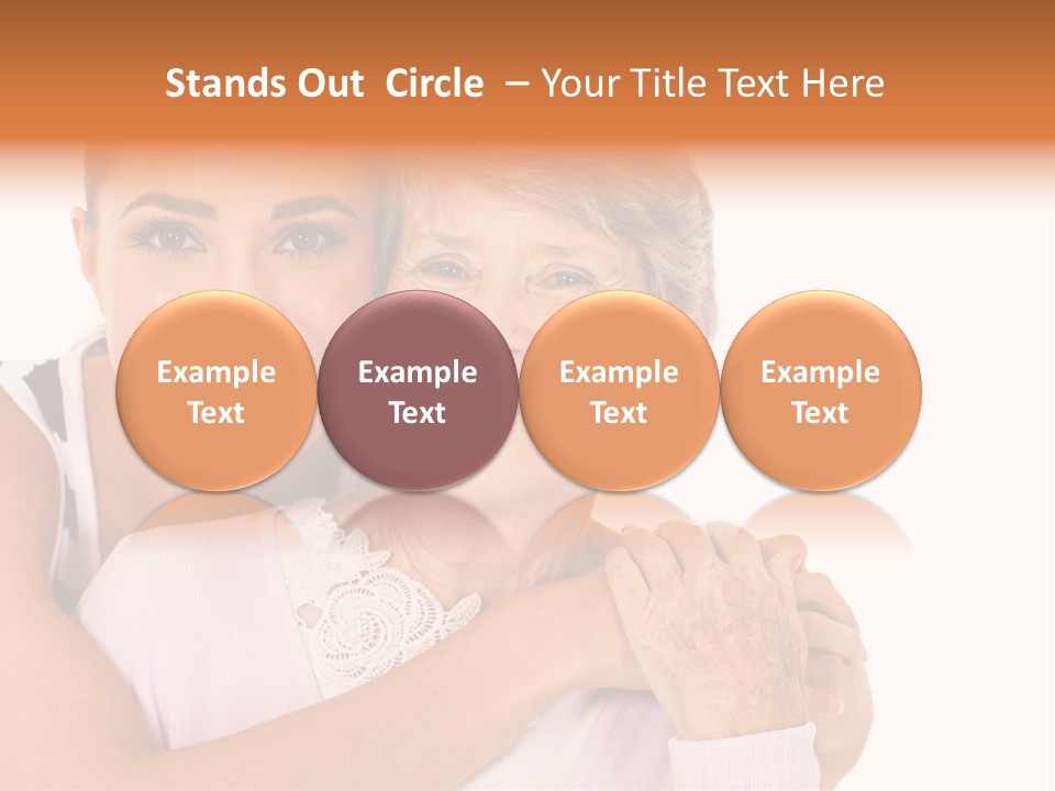Female Cute Portrait PowerPoint Template