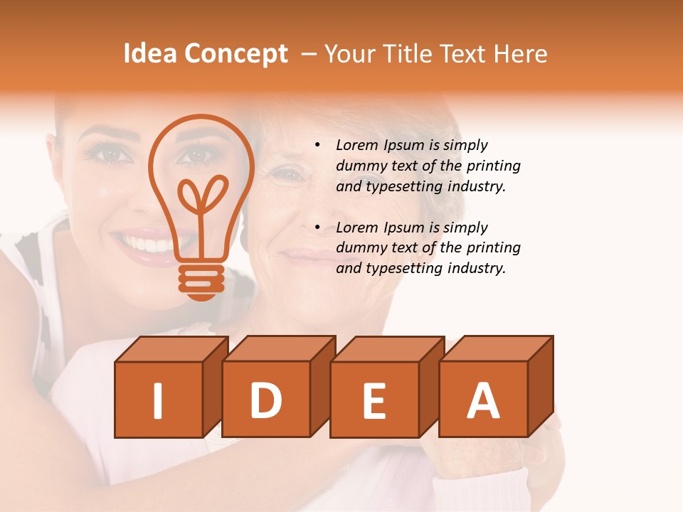 Female Cute Portrait PowerPoint Template