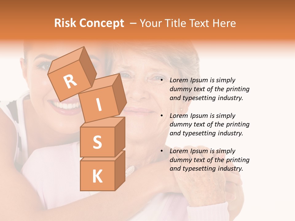 Female Cute Portrait PowerPoint Template