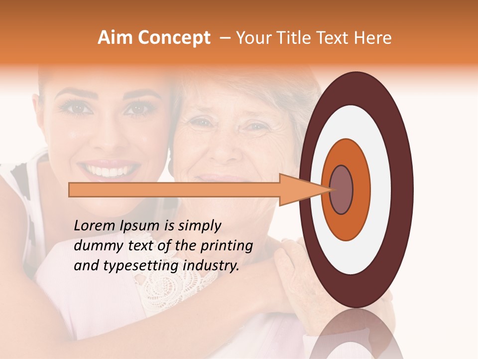 Female Cute Portrait PowerPoint Template