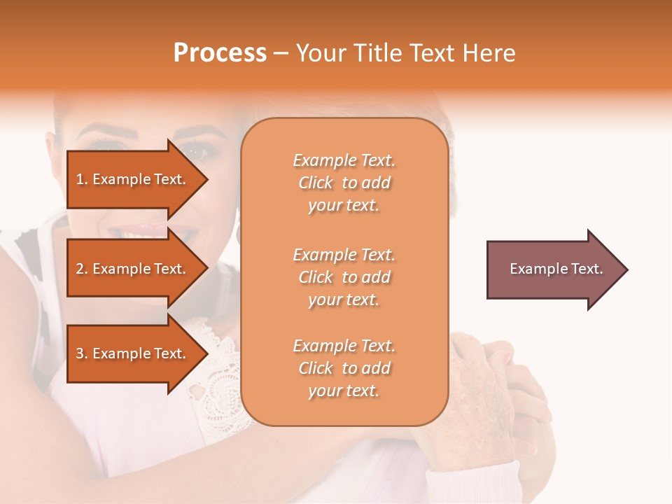 Female Cute Portrait PowerPoint Template
