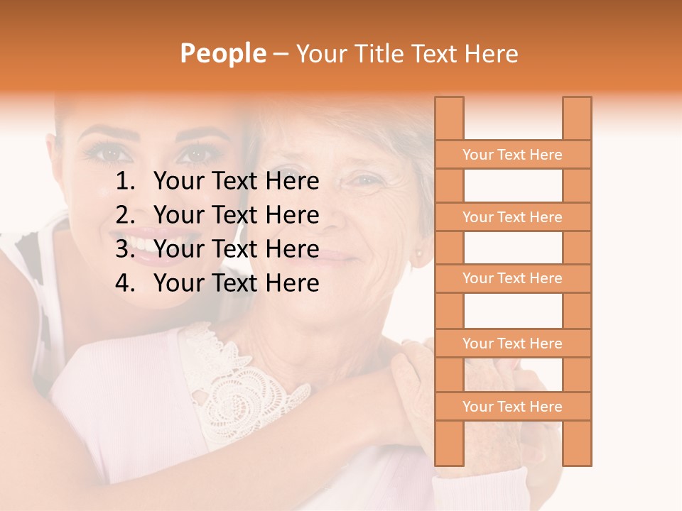 Female Cute Portrait PowerPoint Template
