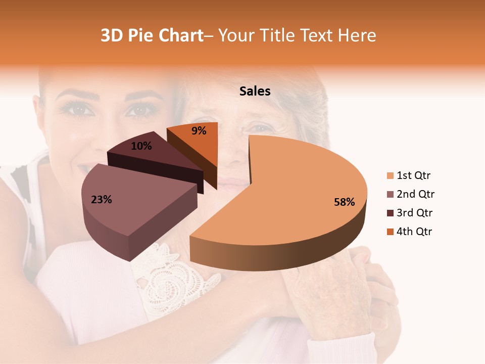 Female Cute Portrait PowerPoint Template
