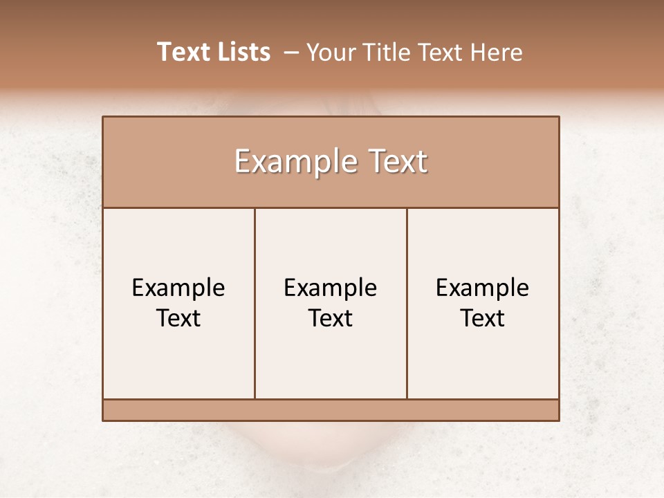 Washing Child Portrait PowerPoint Template