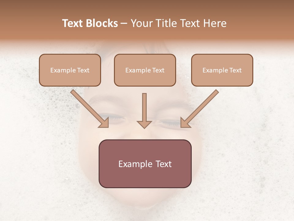 Washing Child Portrait PowerPoint Template